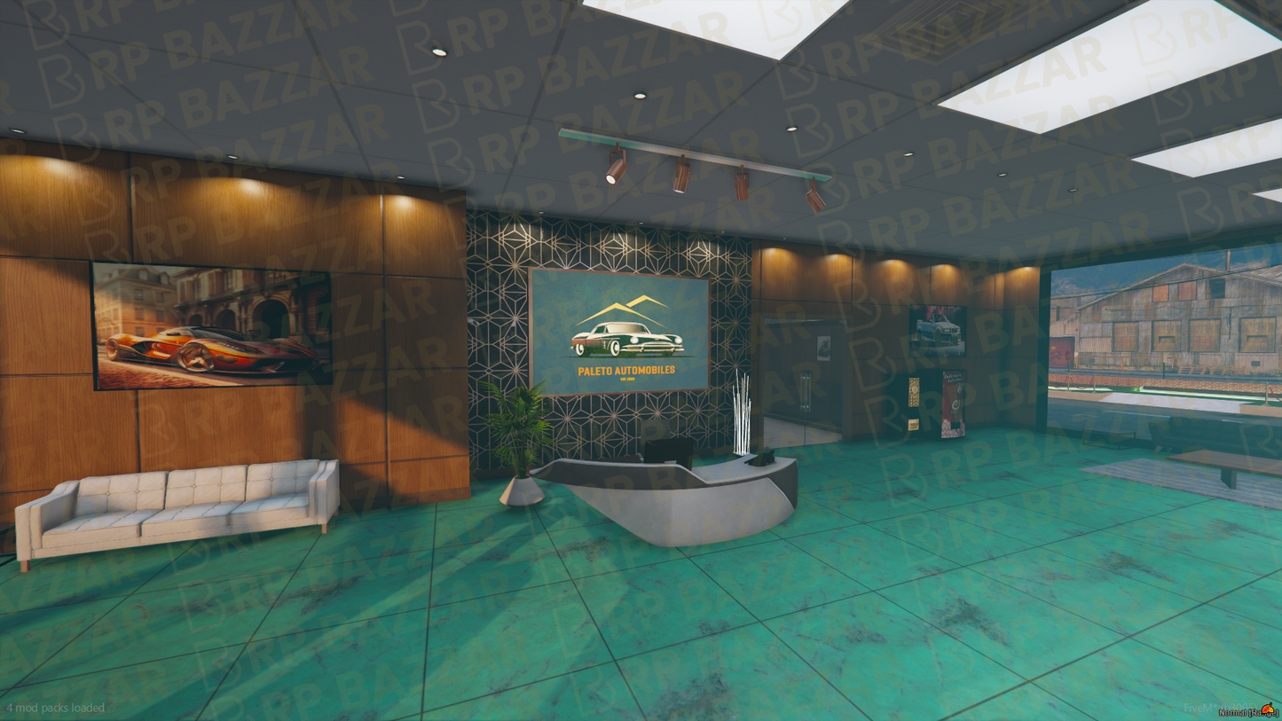Rugged Vehicle Shop FiveM MLO — GTA RP Interior — ESX QB QBOX — RPBazzar