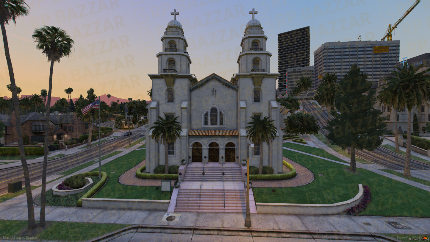 Faithful Church FiveM MLO — GTA RP Interior — ESX QB QBOX — RPBazzar