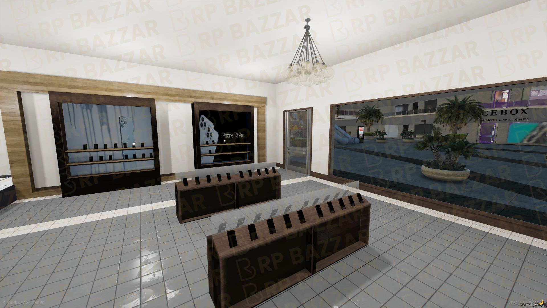 Urban Shopping Mall FiveM MLO — GTA RP Interior — ESX QB QBOX — RPBazzar