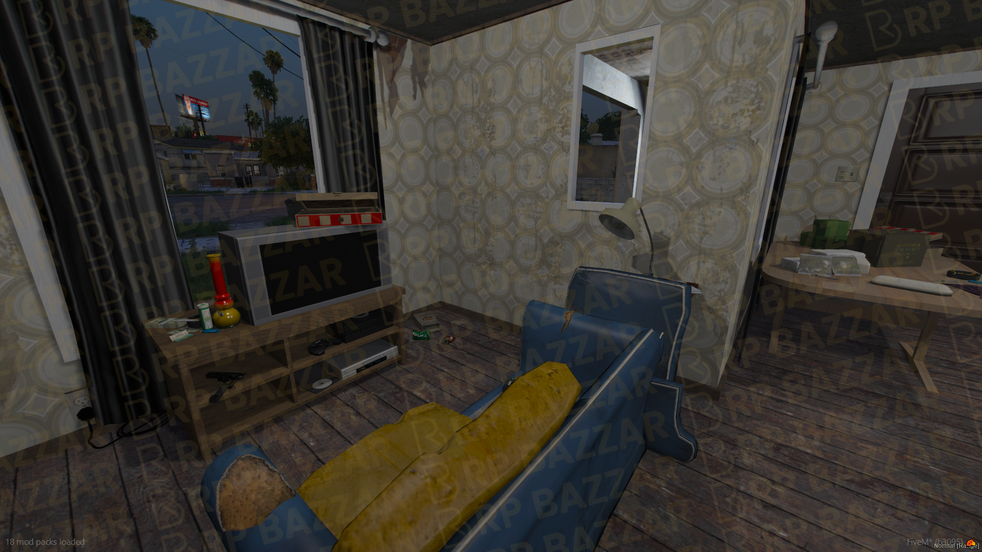 Retro House FiveM MLO — GTA RP Interior — ESX QB QBOX — RPBazzar