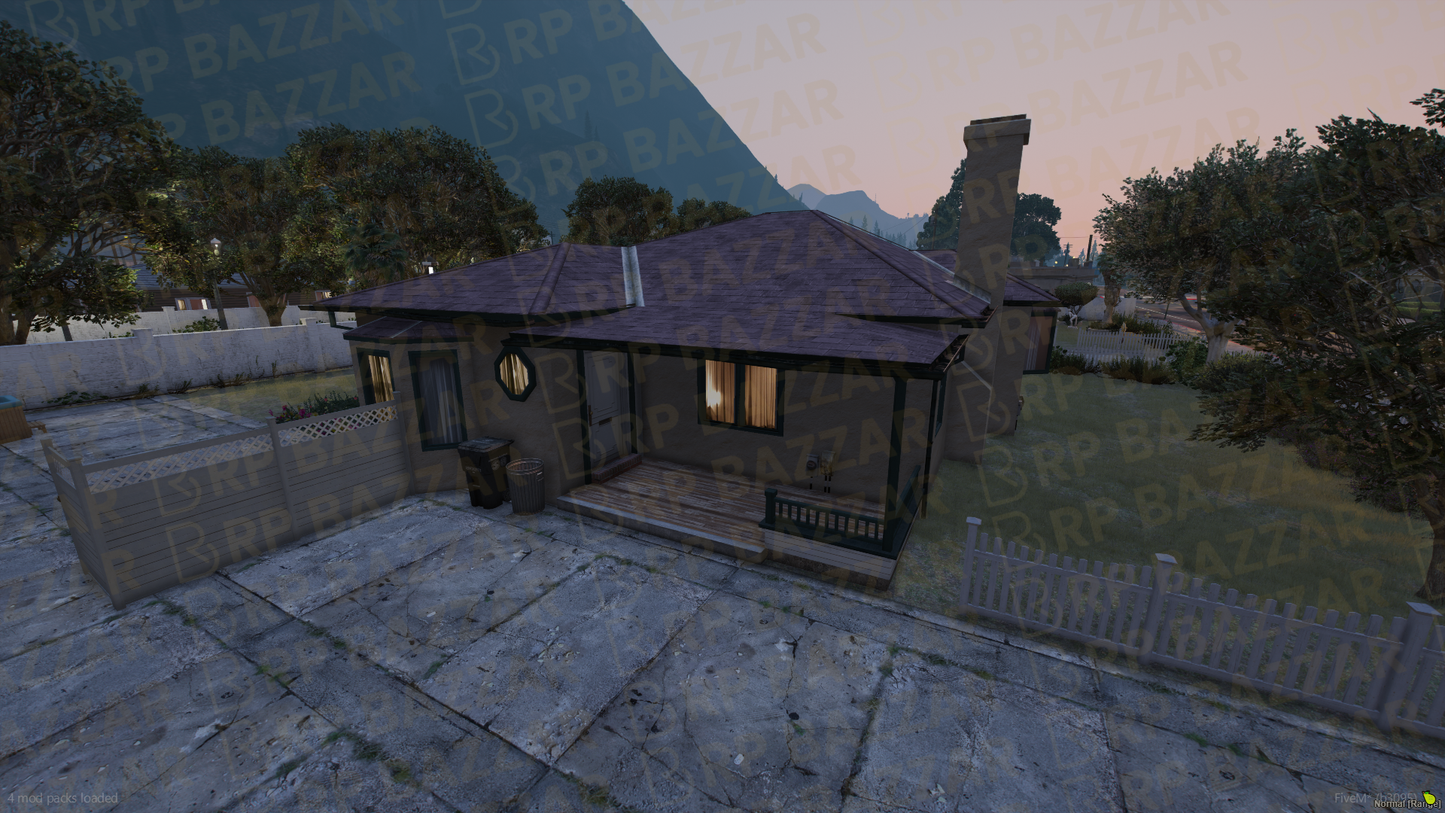 Modern House Exterior FiveM MLO — GTA RP Interior — ESX QB QBOX — RPBazzar