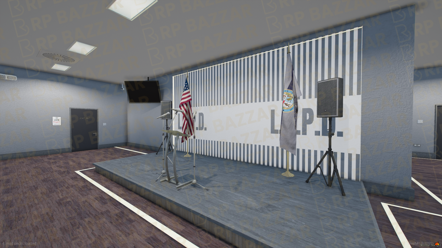 Downtown Police Station FiveM MLO — GTA RP Interior — ESX QB QBOX — RPBazzar