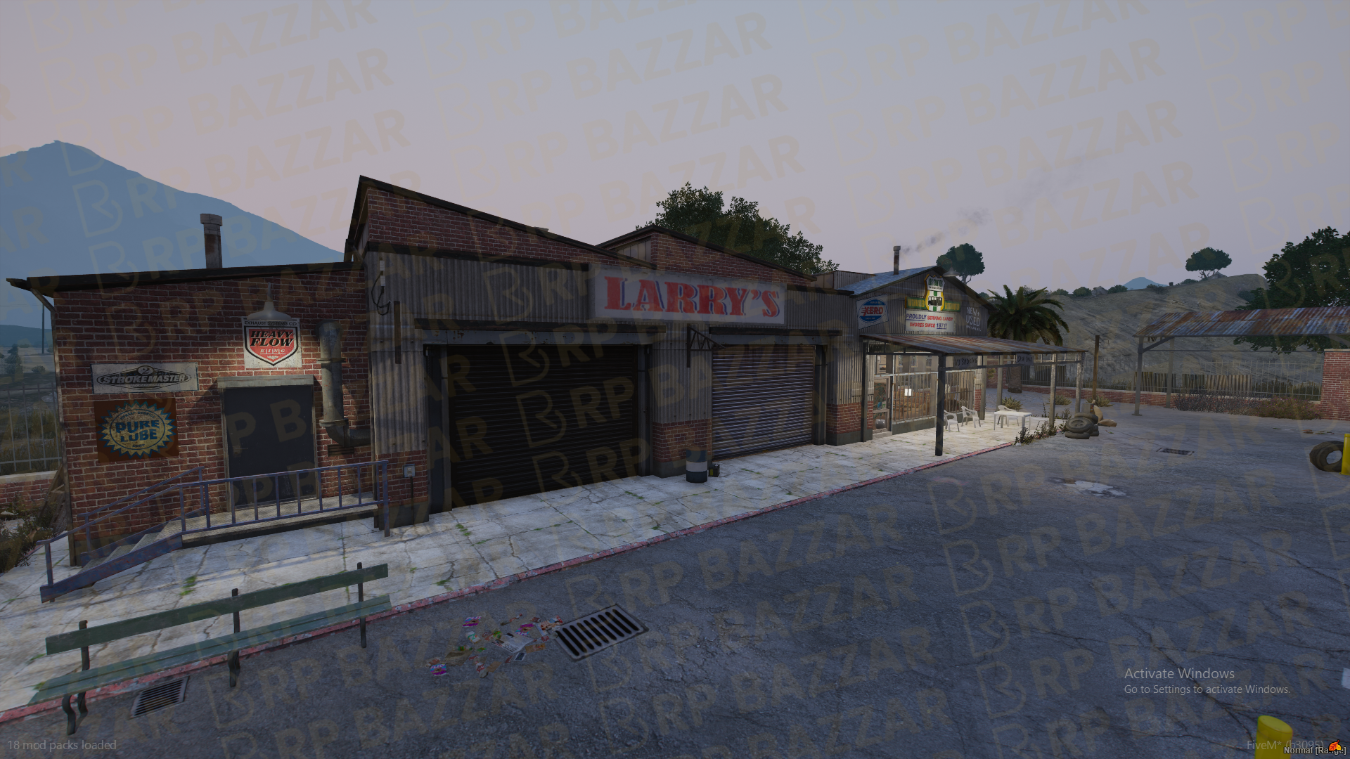 Gritty Mechanic Shop FiveM MLO — GTA RP Interior — ESX QB QBOX — RPBazzar