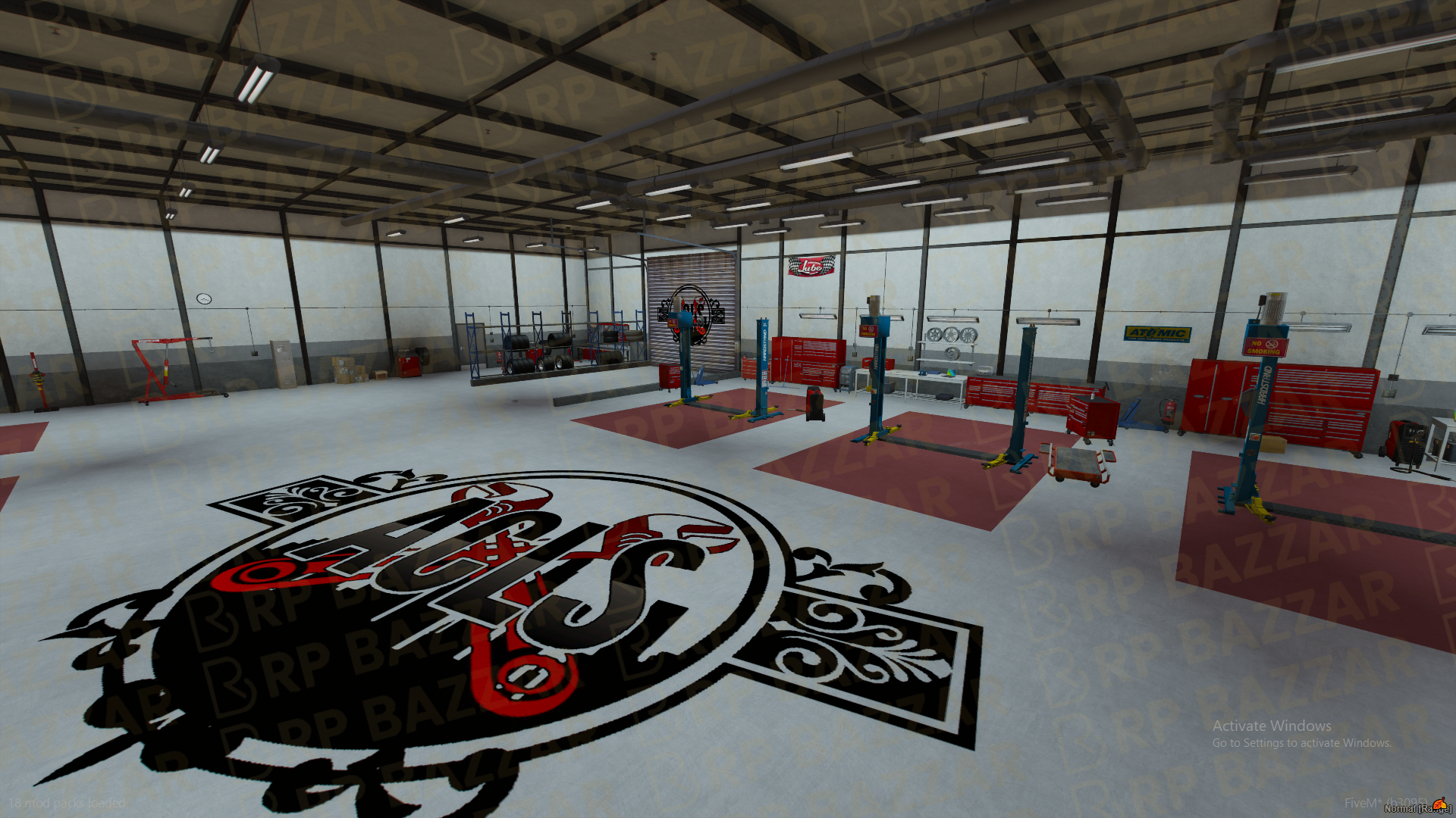 Classic Mechanic Shop FiveM MLO — GTA RP Interior — ESX QB QBOX — RPBazzar