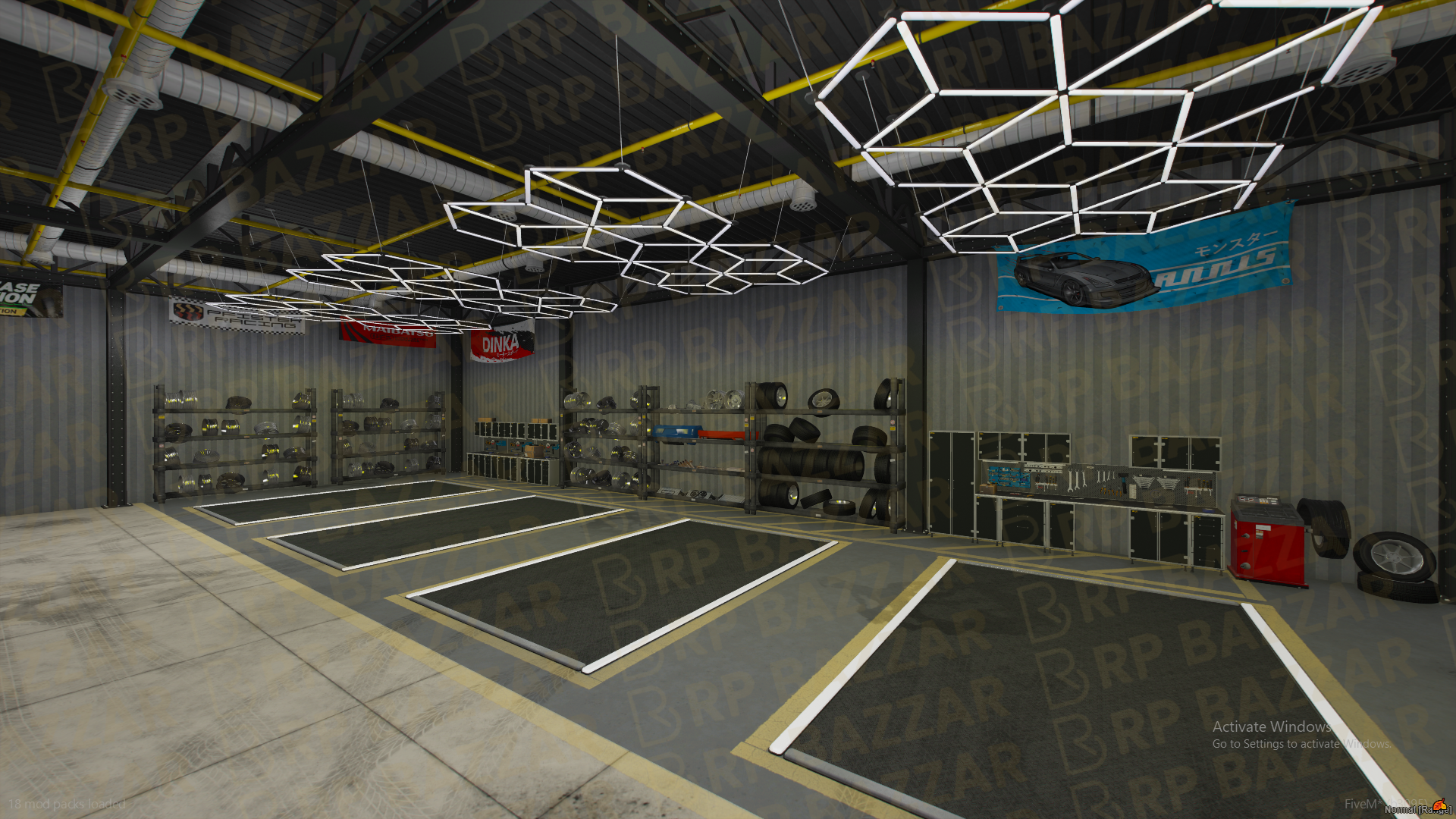 Upscale Mechanic Shop FiveM MLO — GTA RP Interior — ESX QB QBOX — RPBazzar