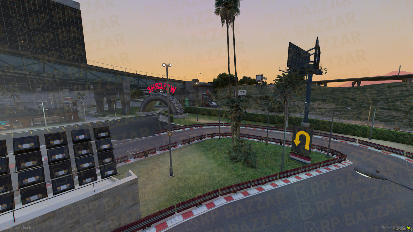 Pro Race Track FiveM MLO — GTA RP Interior — ESX QB QBOX — RPBazzar
