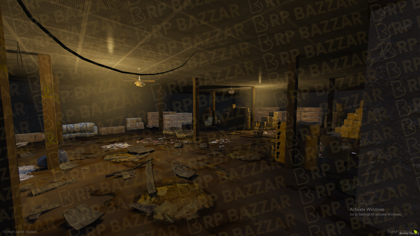 Immersive Gang Garage FiveM MLO — GTA RP Interior — ESX QB QBOX — RPBazzar