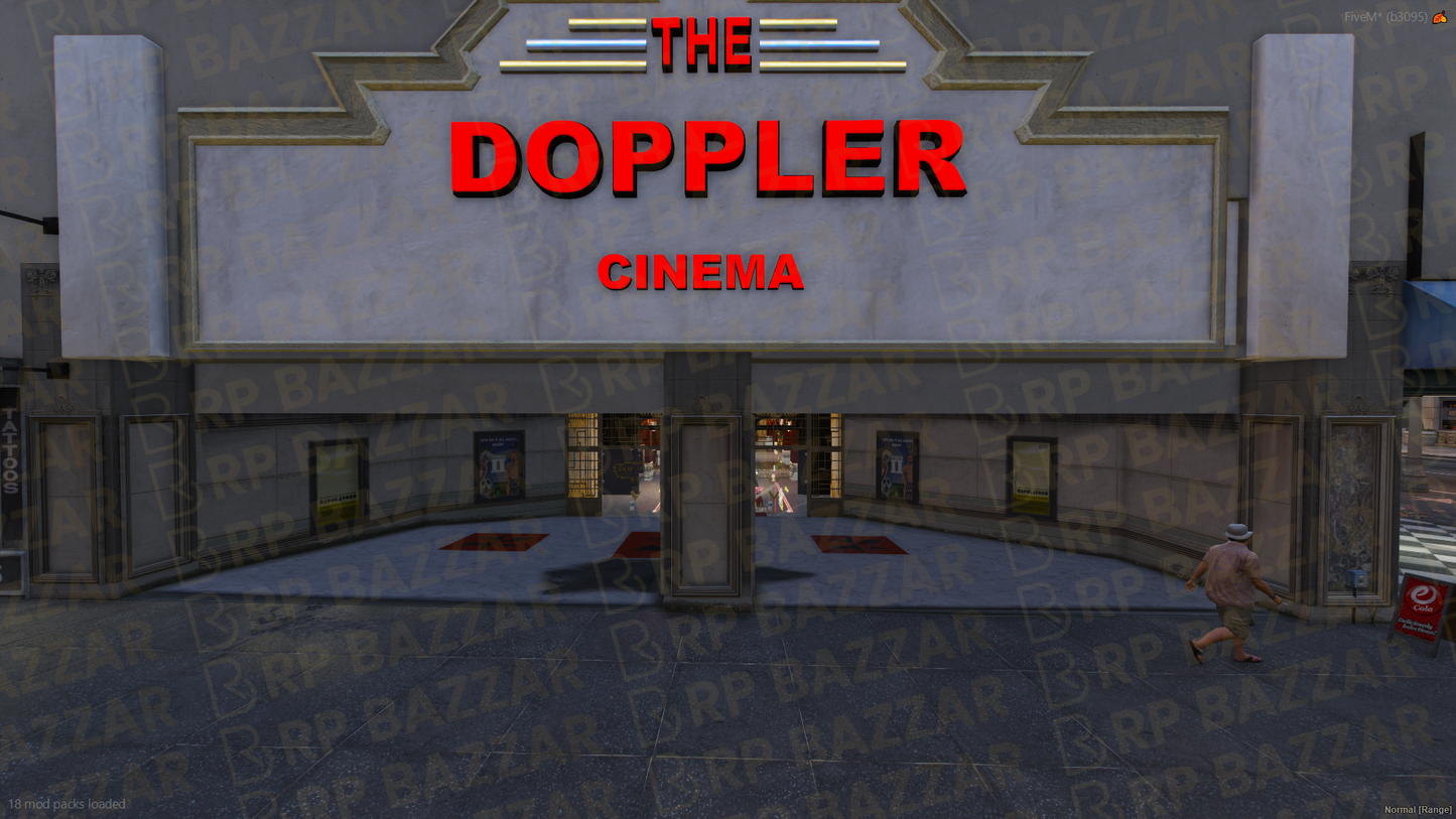 Retro Cinema FiveM MLO — GTA RP Interior — ESX QB QBOX — RPBazzar