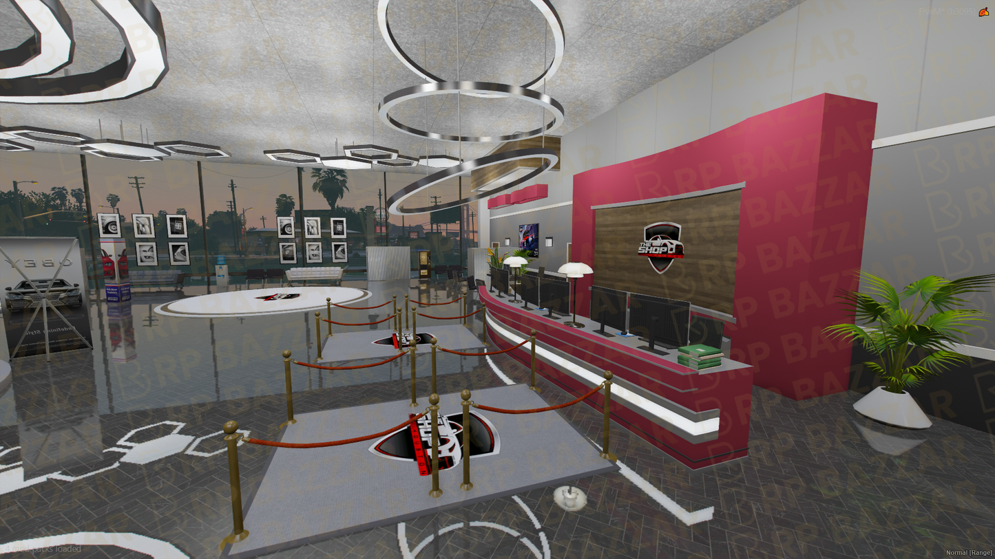 Polished Vehicle Shop FiveM MLO — GTA RP Interior — ESX QB QBOX — RPBazzar