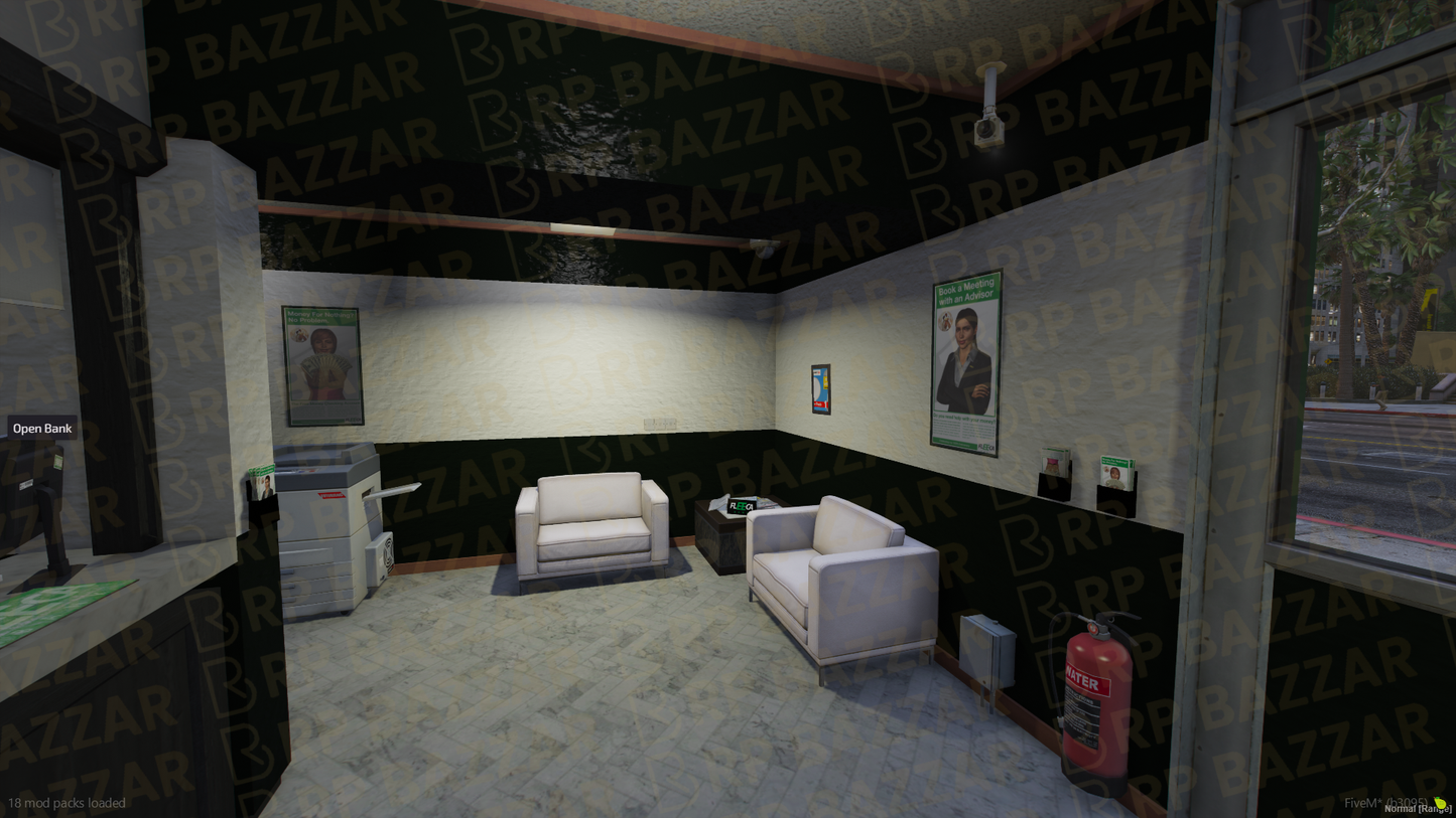 Vault Bank FiveM MLO — GTA RP Interior — ESX QB QBOX — RPBazzar