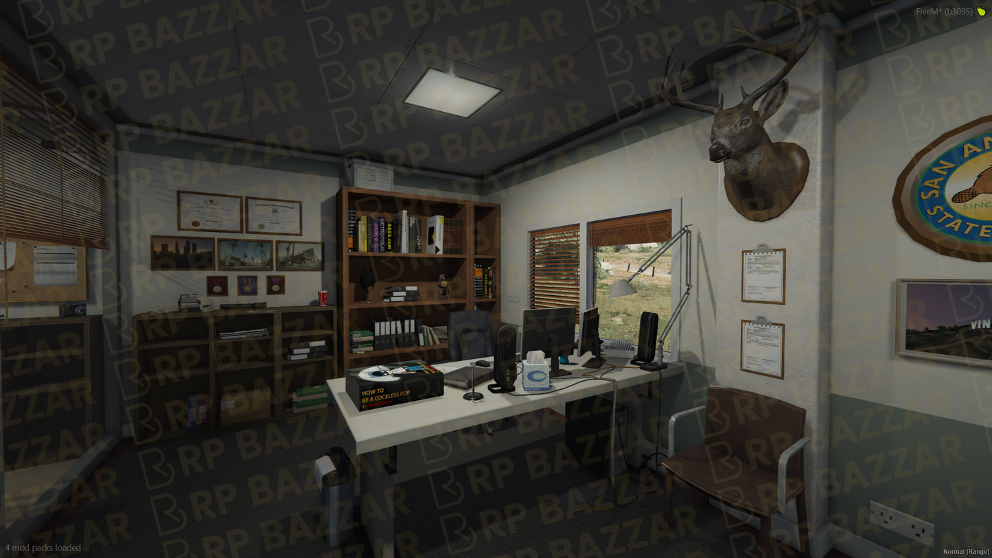 Capital Police Station FiveM MLO — GTA RP Interior — ESX QB QBOX — RPBazzar