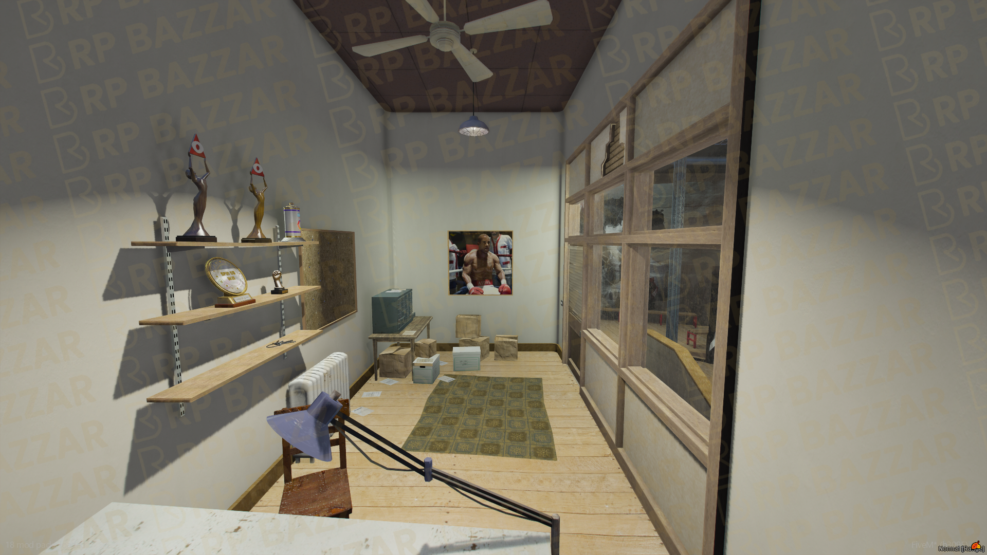 Knockout Boxing Ring FiveM MLO — GTA RP Interior — ESX QB QBOX — RPBazzar