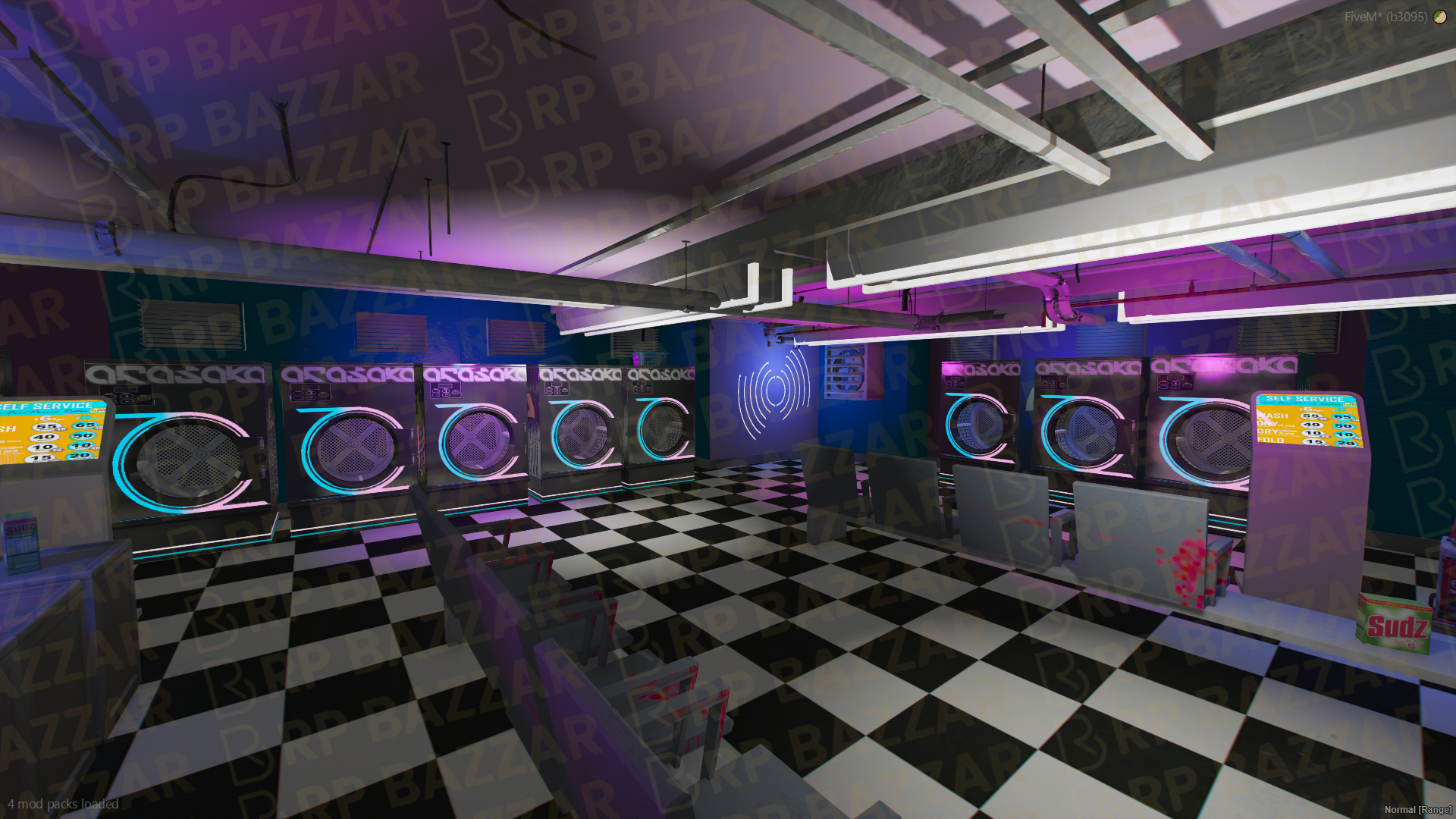 Modern Laundry Place FiveM MLO — GTA RP Interior — ESX QB QBOX — RPBazzar