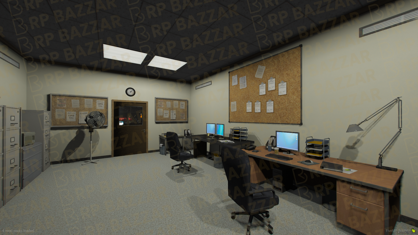 Sentinel Police Station FiveM MLO — GTA RP Interior — ESX QB QBOX — RPBazzar