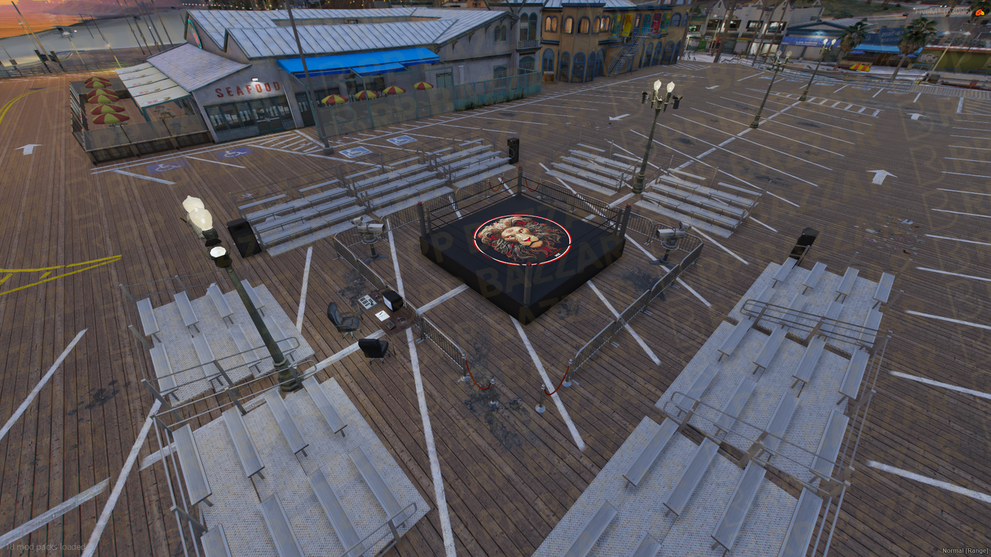 Combat Boxing Ring FiveM MLO — GTA RP Interior — ESX QB QBOX — RPBazzar