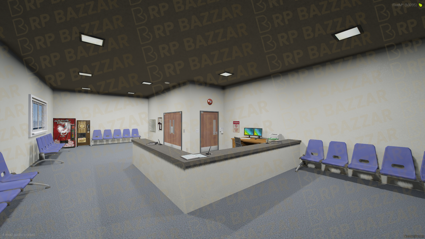 Secure Police Station FiveM MLO — GTA RP Interior — ESX QB QBOX — RPBazzar