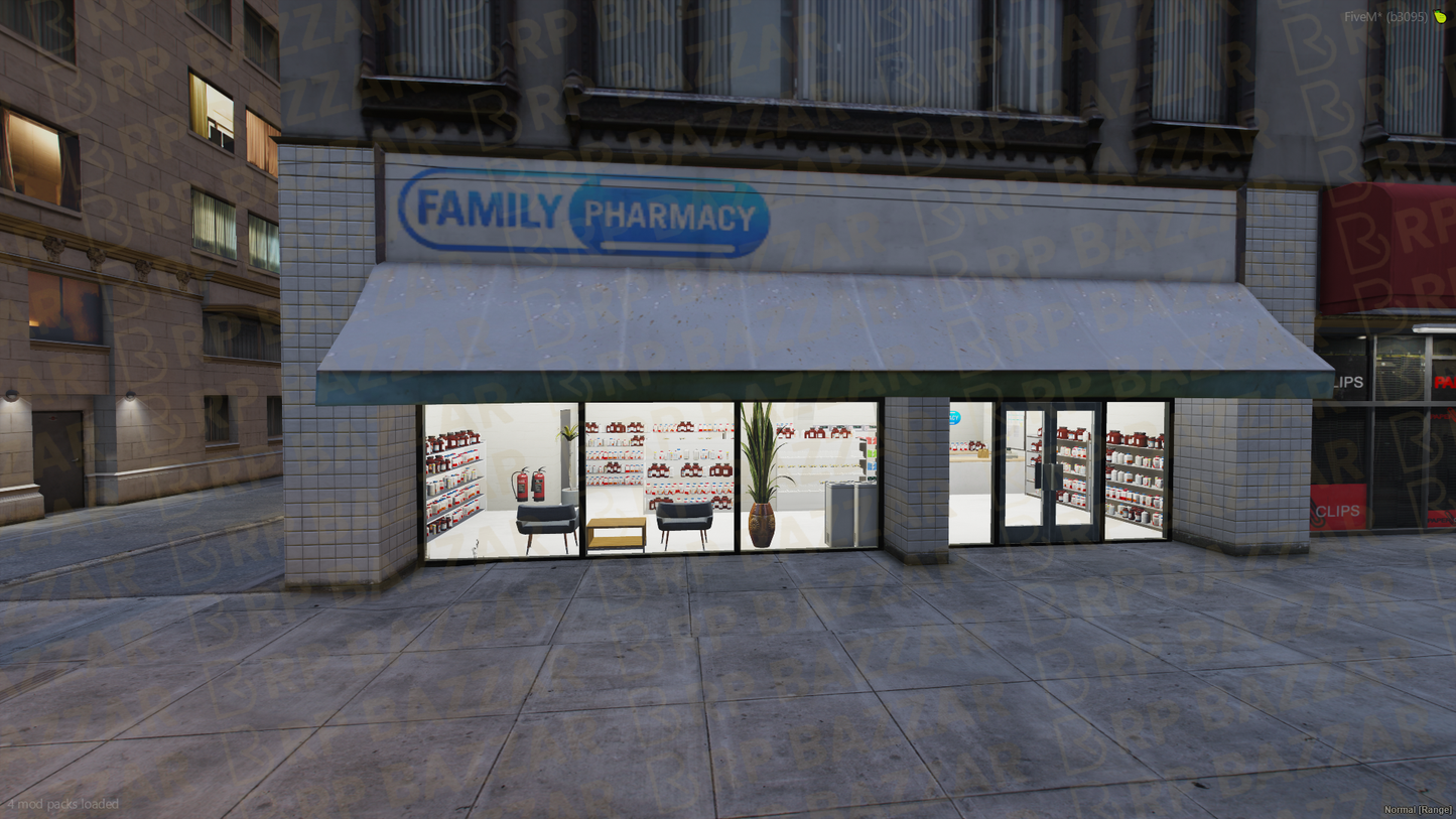 Corner Pharmacy FiveM MLO — GTA RP Interior — ESX QB QBOX — RPBazzar