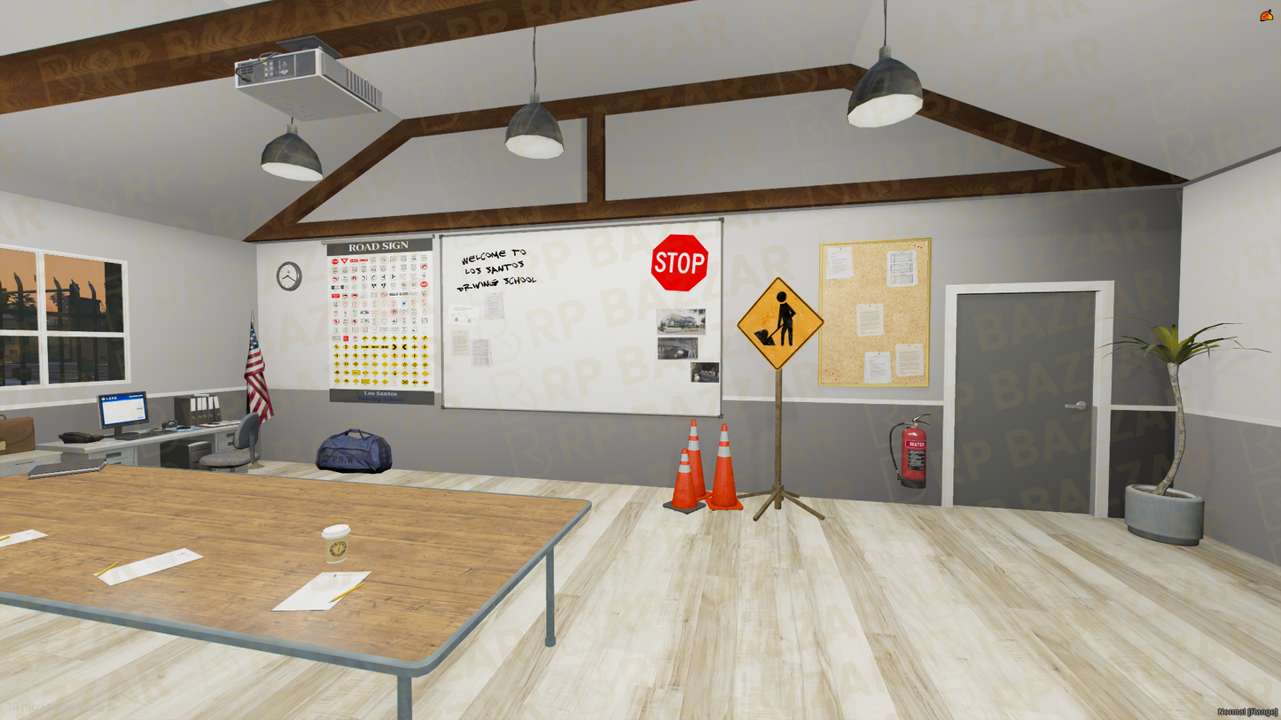 Pro Driving School FiveM MLO — GTA RP Interior — ESX QB QBOX — RPBazzar