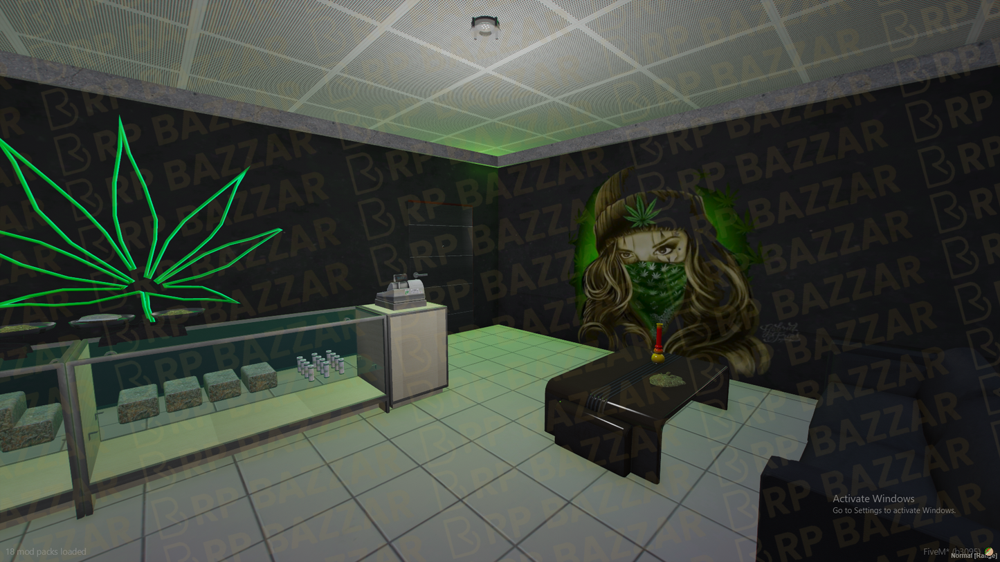 Urban Weed Store FiveM MLO — GTA RP Interior — ESX QB QBOX — RPBazzar