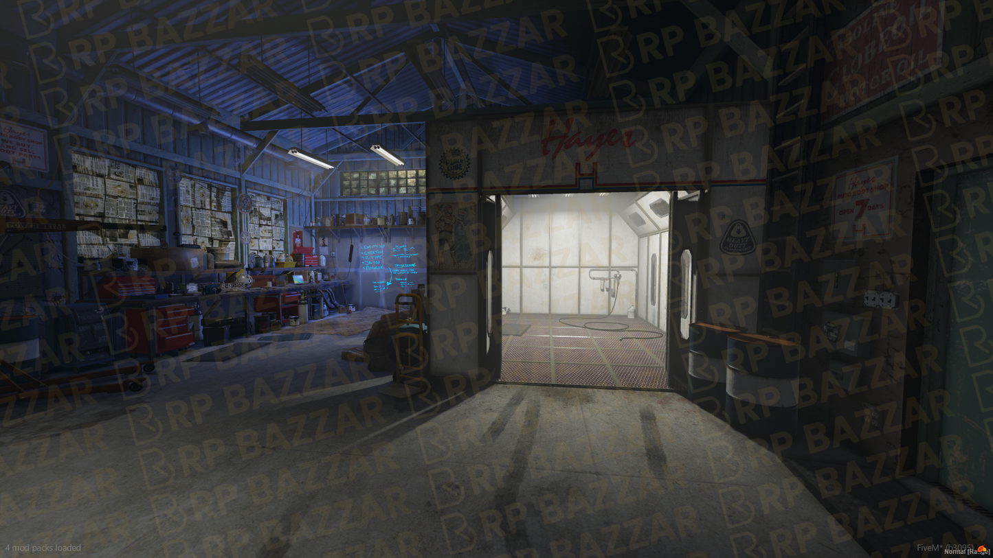 Urban Repair Station FiveM MLO — GTA RP Interior — ESX QB QBOX — RPBazzar
