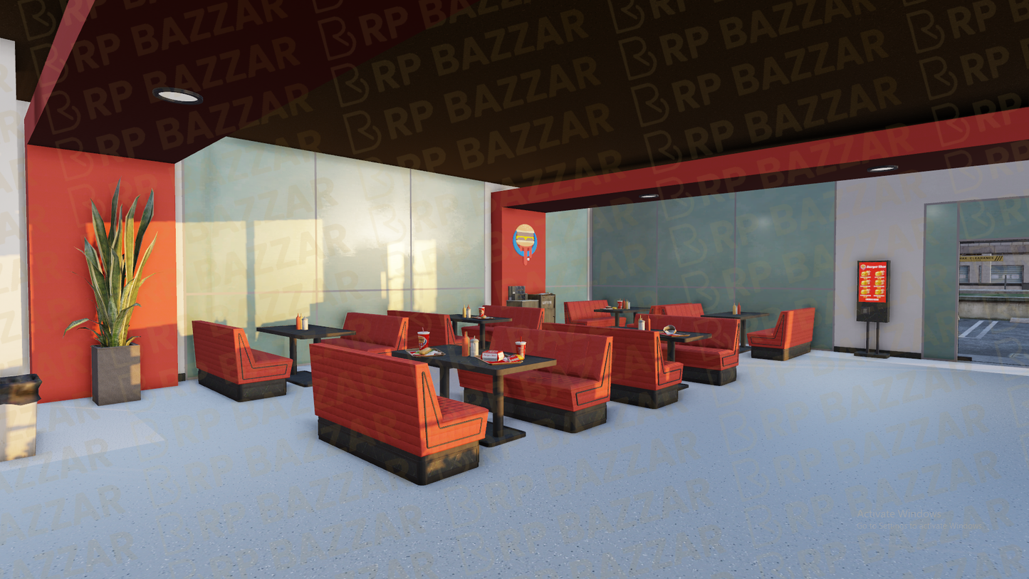 Mega Food Hall FiveM MLO — GTA RP Interior — ESX QB QBOX — RPBazzar