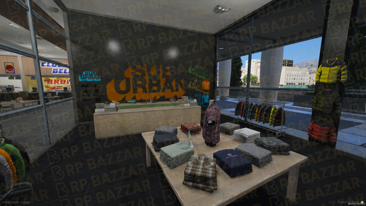 Modern Shopping Mall FiveM MLO — GTA RP Interior — ESX QB QBOX — RPBazzar