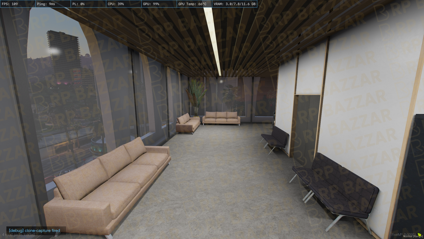 Classic Office FiveM MLO — GTA RP Interior — ESX QB QBOX — RPBazzar