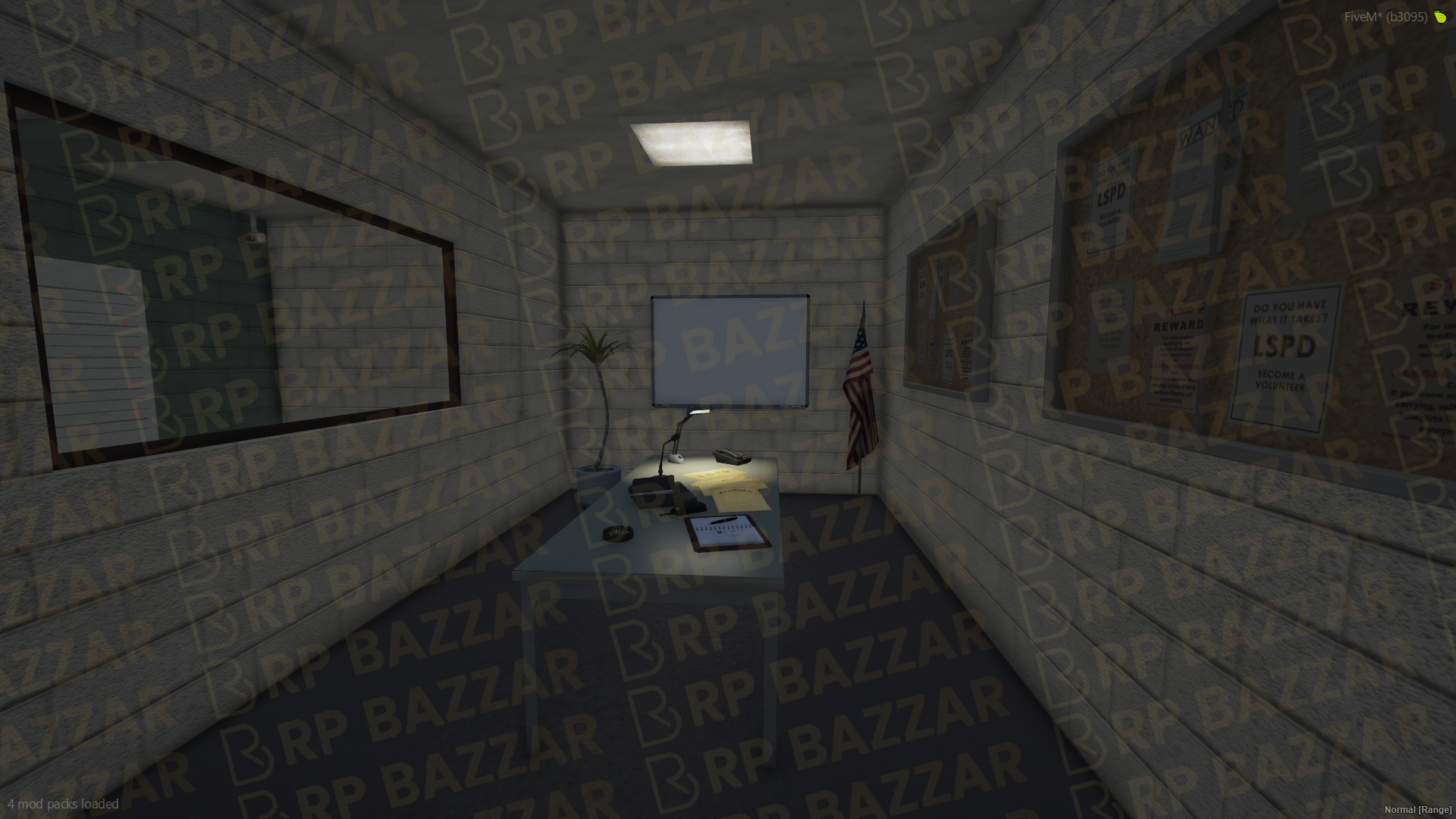 Vanguard Police Station FiveM MLO — GTA RP Interior — ESX QB QBOX — RPBazzar