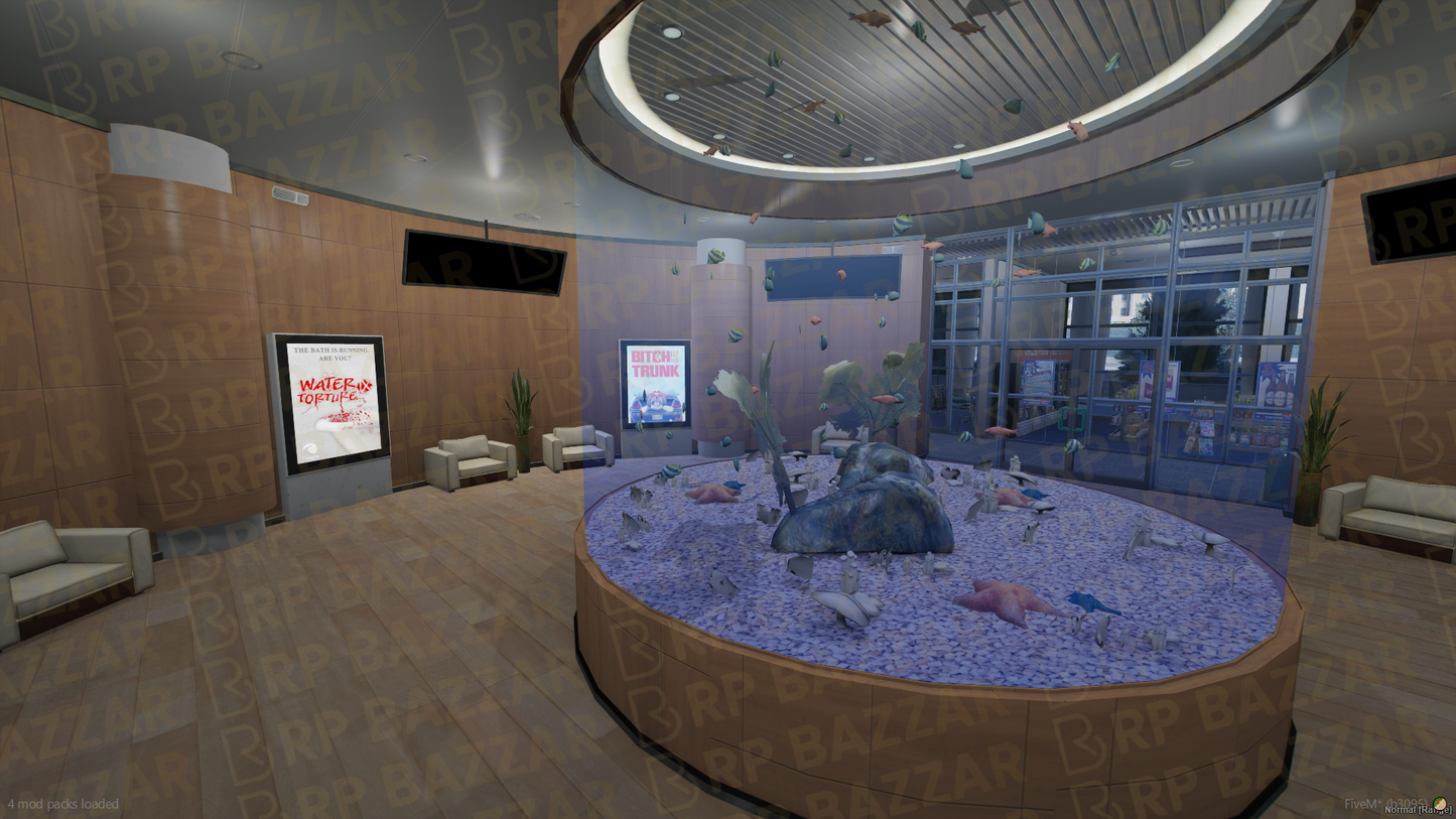 Modern Shopping Mall FiveM MLO — GTA RP Interior — ESX QB QBOX — RPBazzar