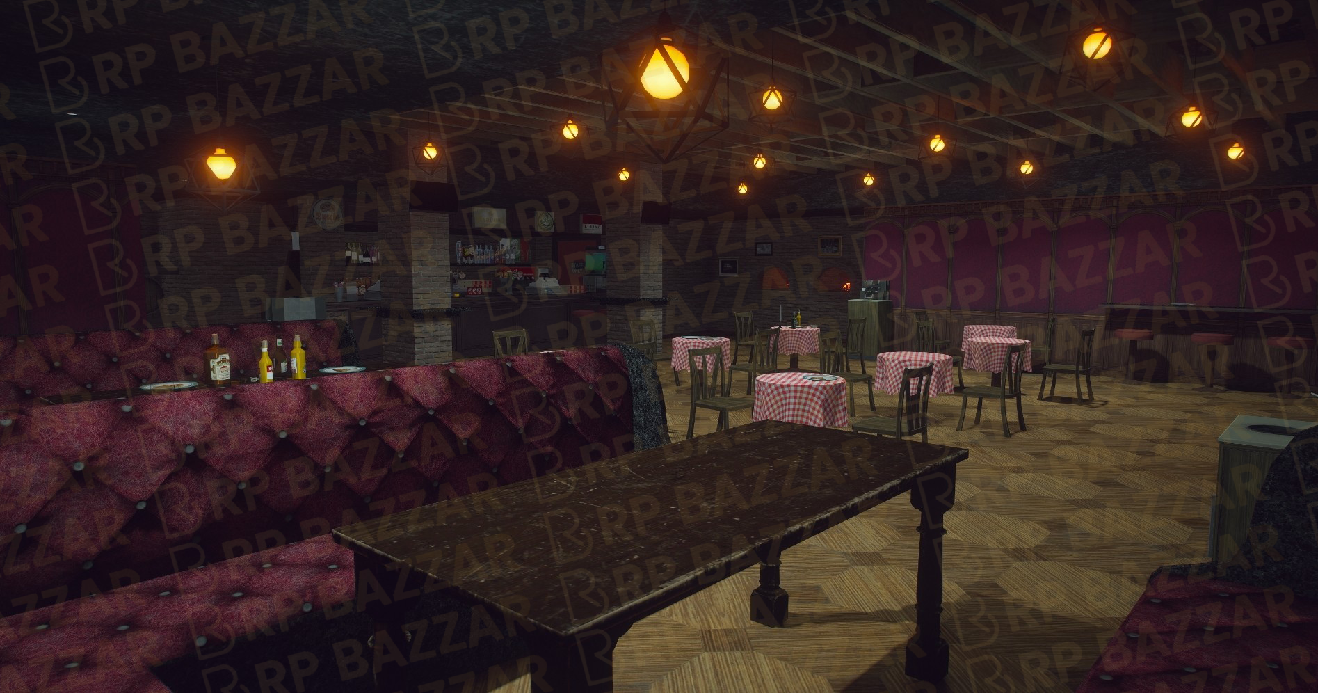 Vintage Cafe FiveM MLO — GTA RP Interior — ESX QB QBOX — RPBazzar
