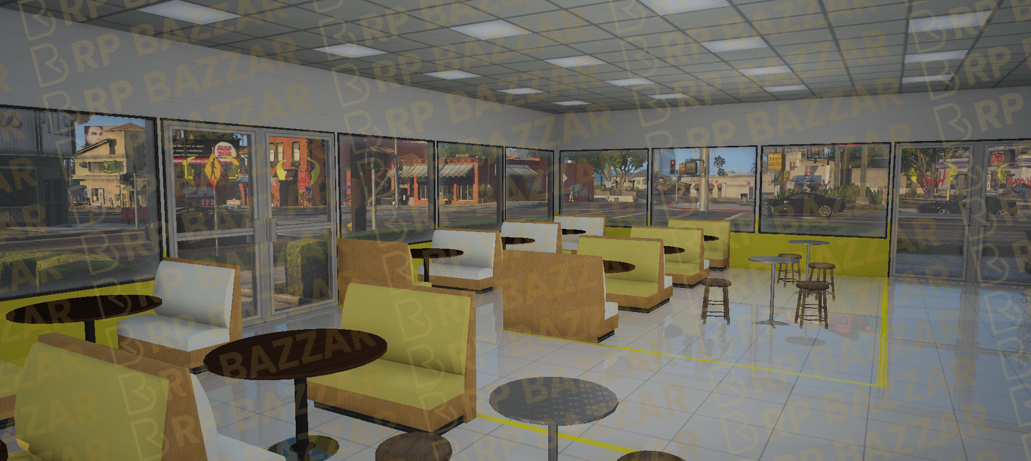 Classic Diner FiveM MLO — GTA RP Interior — ESX QB QBOX — RPBazzar