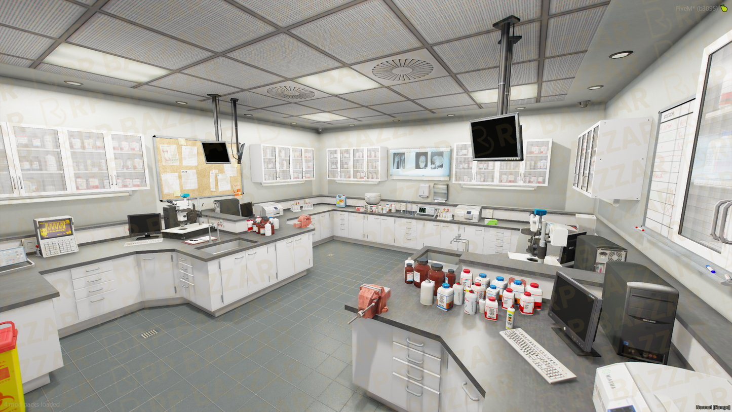 Night Police Station FiveM MLO — GTA RP Interior — ESX QB QBOX — RPBazzar