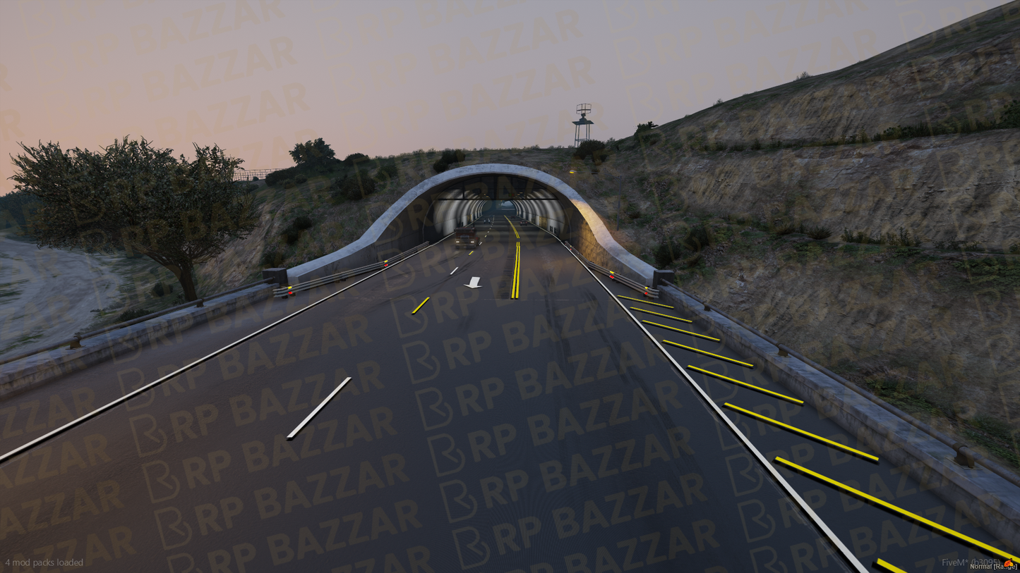 Downtown Road FiveM MLO — GTA RP Road Map — ESX QB QBOX — RPBazzar