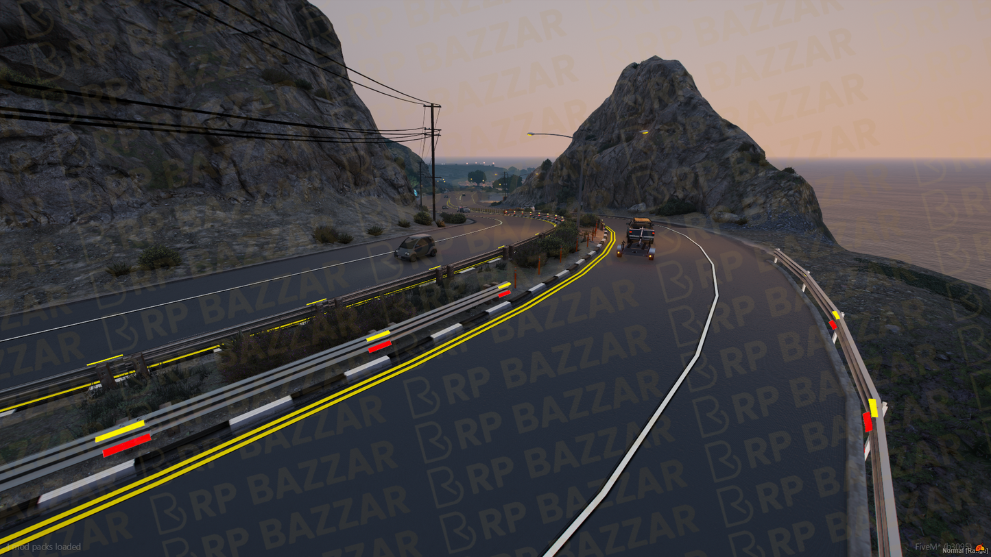 Scenic Road FiveM MLO — GTA RP Road Map — ESX QB QBOX — RPBazzar