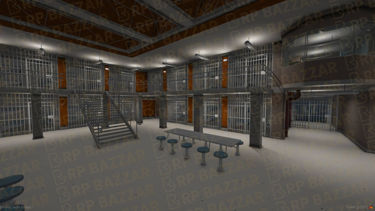Federal Prison FiveM MLO — GTA RP Interior — ESX QB QBOX — RPBazzar