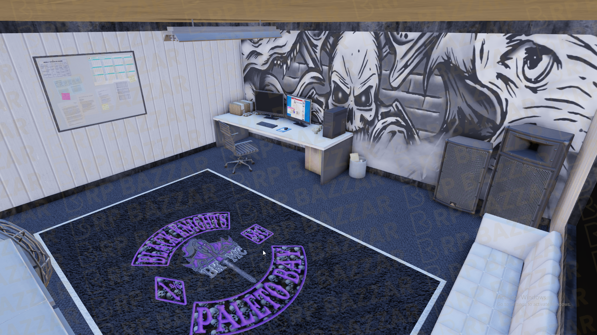 Fortified Gang Garage FiveM MLO — GTA RP Interior — ESX QB QBOX — RPBazzar
