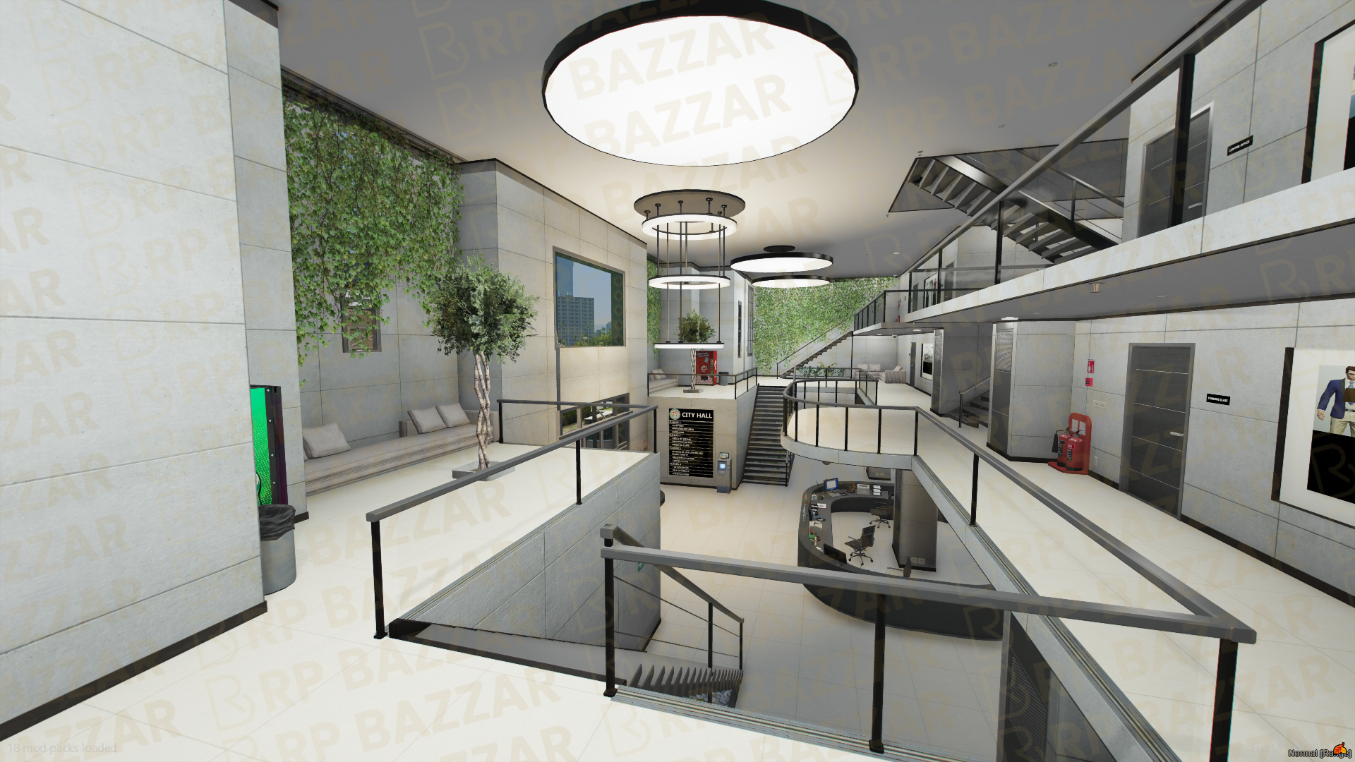 Grand CityHall FiveM MLO — GTA RP Interior — ESX QB QBOX — RPBazzar