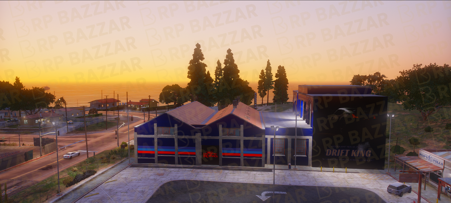Vibrant Mechanic Shop FiveM MLO — GTA RP Interior — ESX QB QBOX — RPBazzar