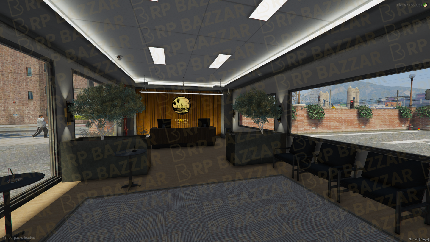 Fenced Impound Lot FiveM MLO — GTA RP Interior — ESX QB QBOX — RPBazzar