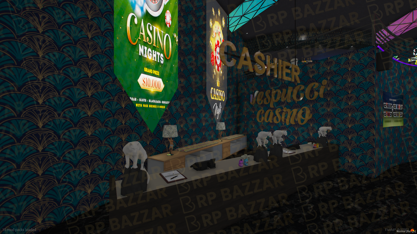 Golden Casino FiveM MLO — GTA RP Interior — ESX QB QBOX — RPBazzar