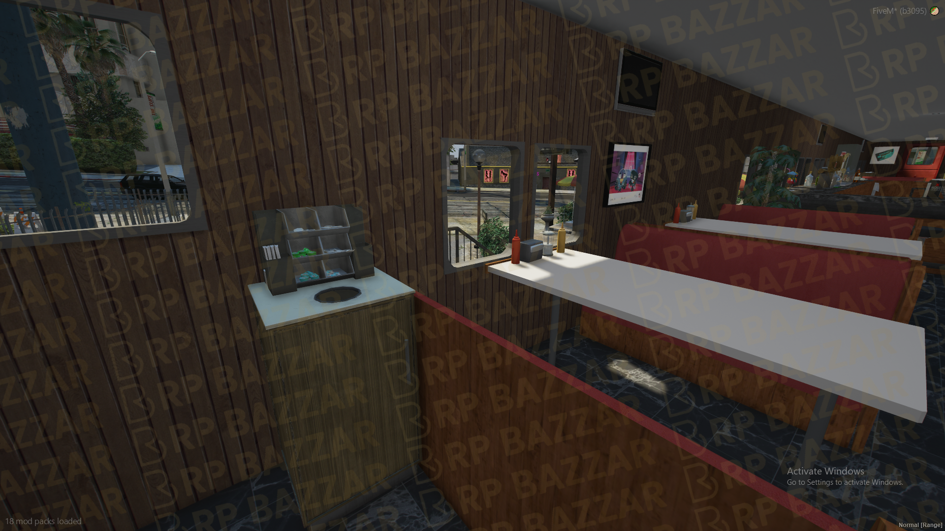 Gourmet Food Court FiveM MLO — GTA RP Interior — ESX QB QBOX — RPBazzar