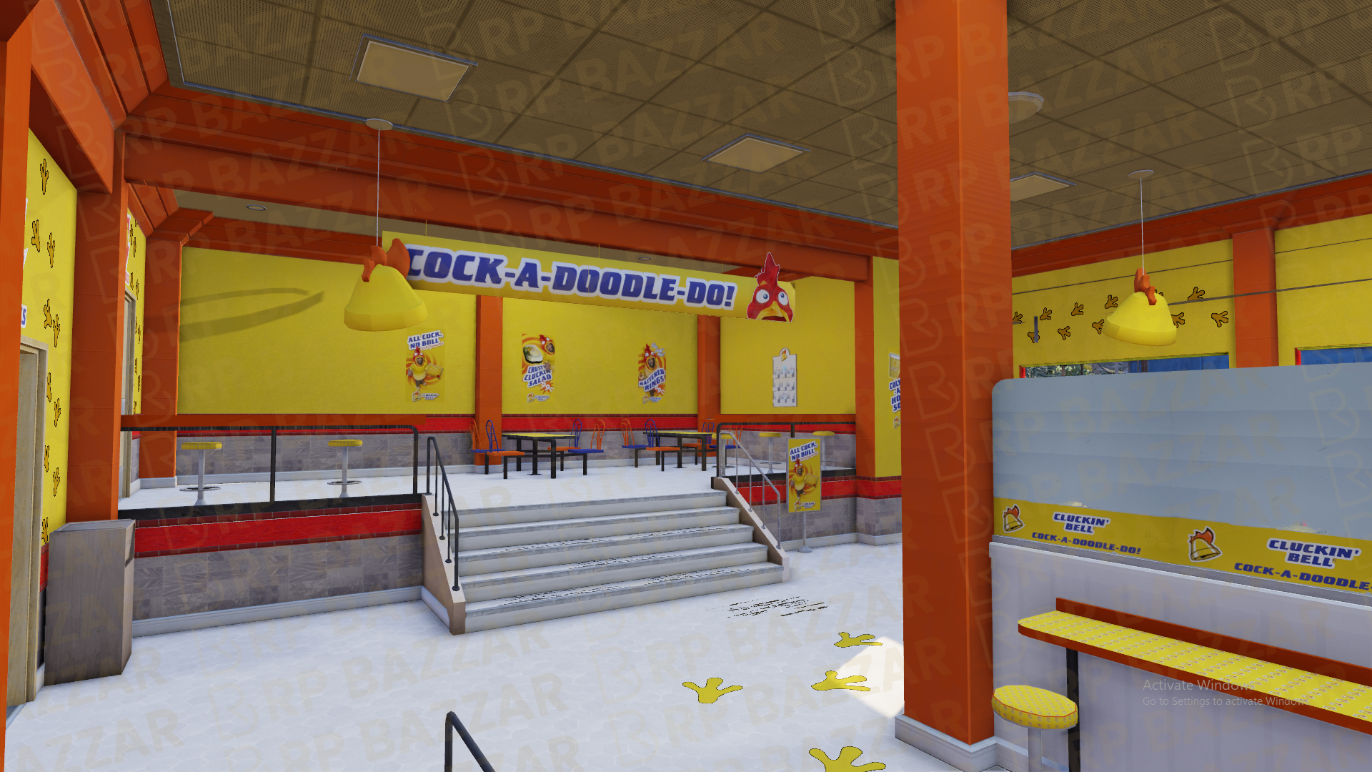 Grand Bistro FiveM MLO — GTA RP Interior — ESX QB QBOX — RPBazzar