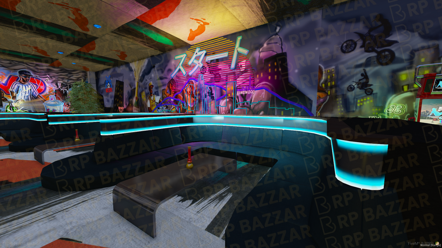 Retro Arcade Shop FiveM MLO — GTA RP Interior — ESX QB QBOX — RPBazzar