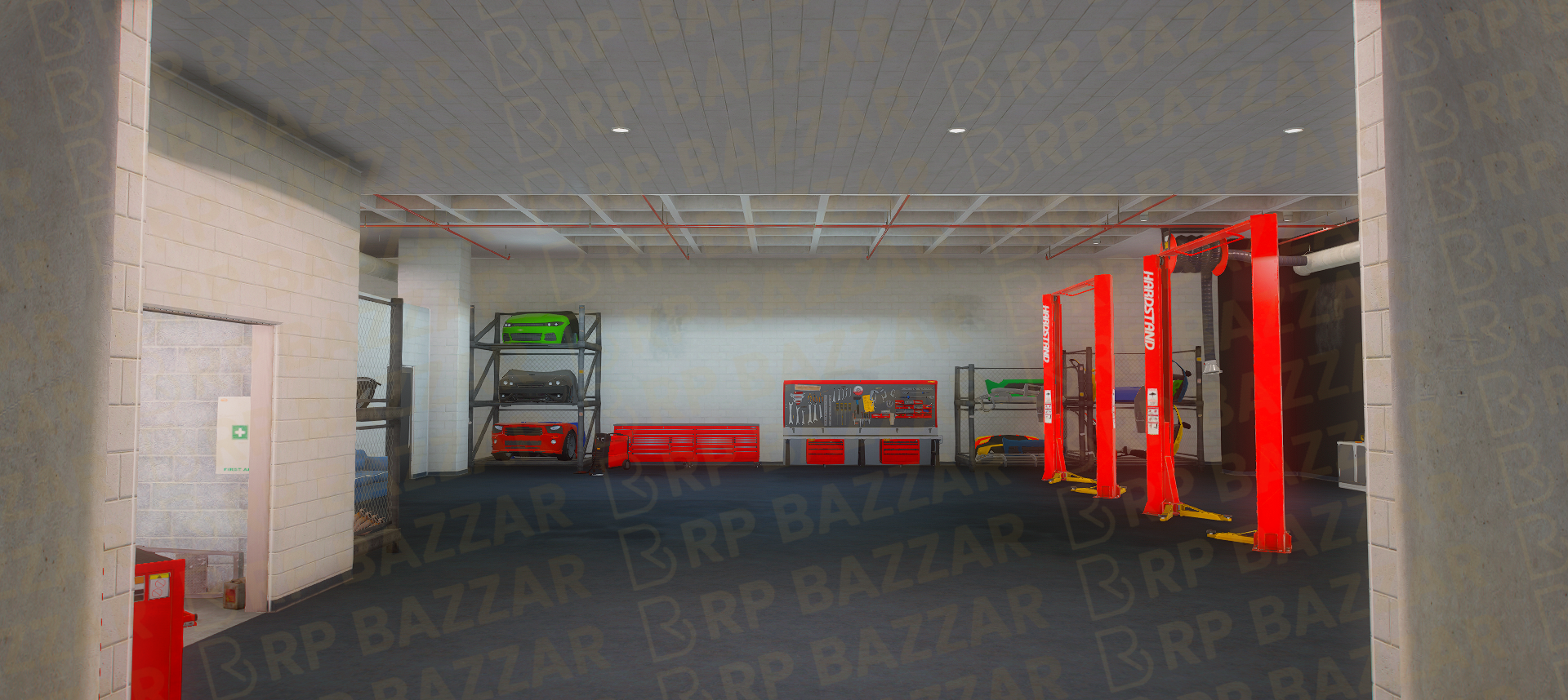 Vibrant Mechanic Shop FiveM MLO — GTA RP Interior — ESX QB QBOX — RPBazzar