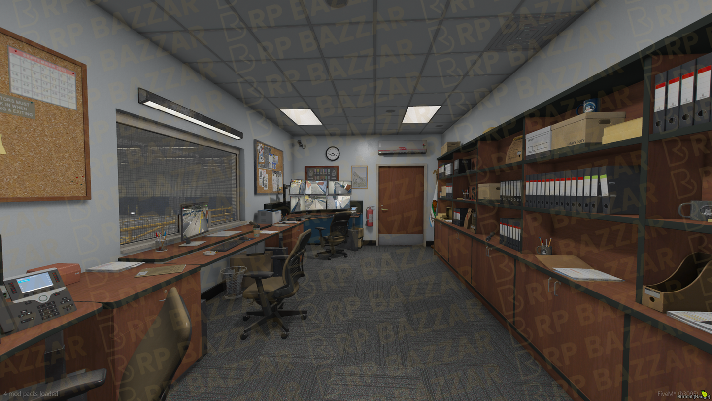 Border Police Station FiveM MLO — GTA RP Interior — ESX QB QBOX — RPBazzar