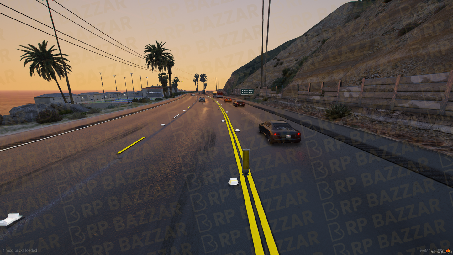 Downtown Road FiveM MLO — GTA RP Road Map — ESX QB QBOX — RPBazzar