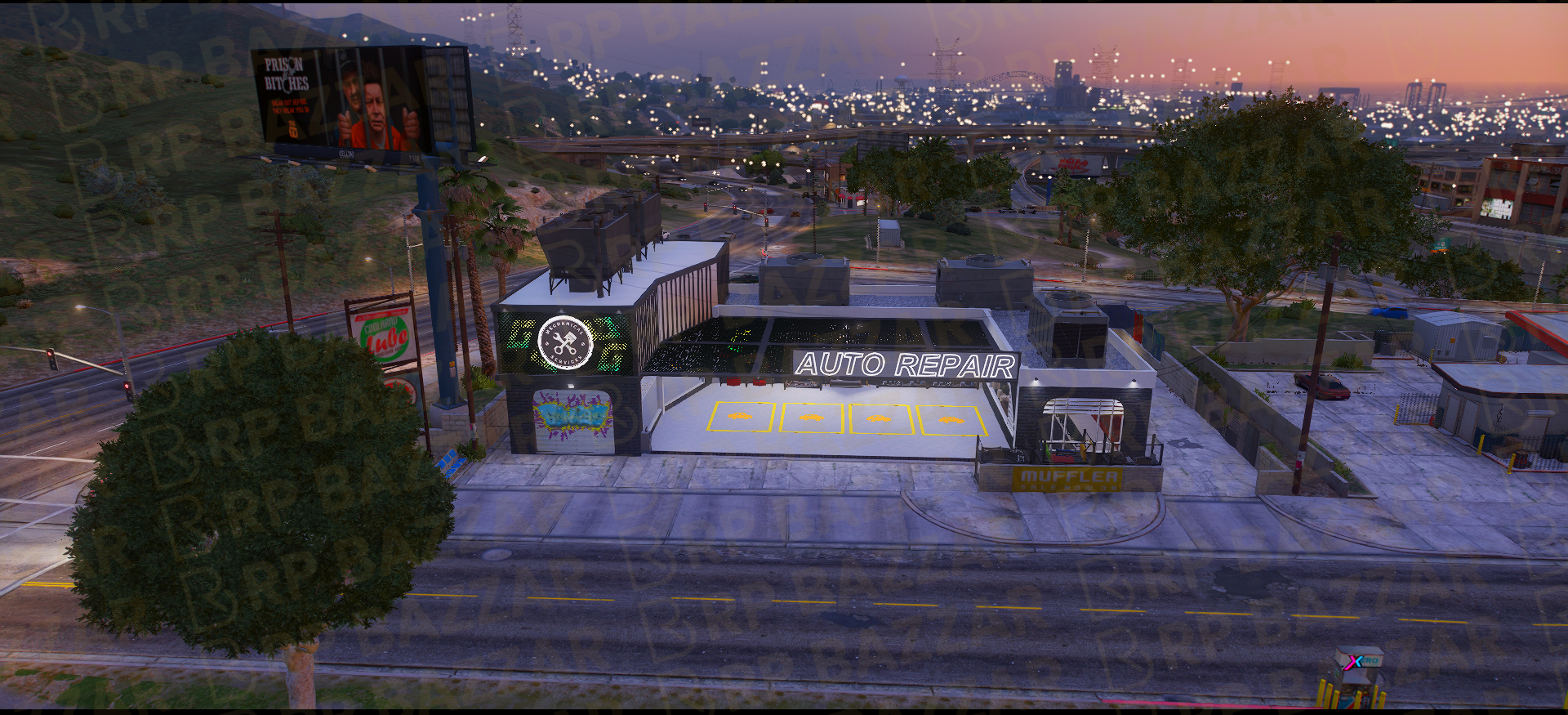 Busy Mechanic Shop FiveM MLO — GTA RP Interior — ESX QB QBOX — RPBazzar