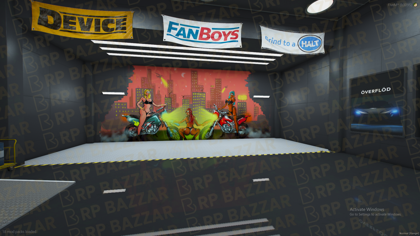 Pro Mechanic Shop FiveM MLO — GTA RP Interior — ESX QB QBOX — RPBazzar