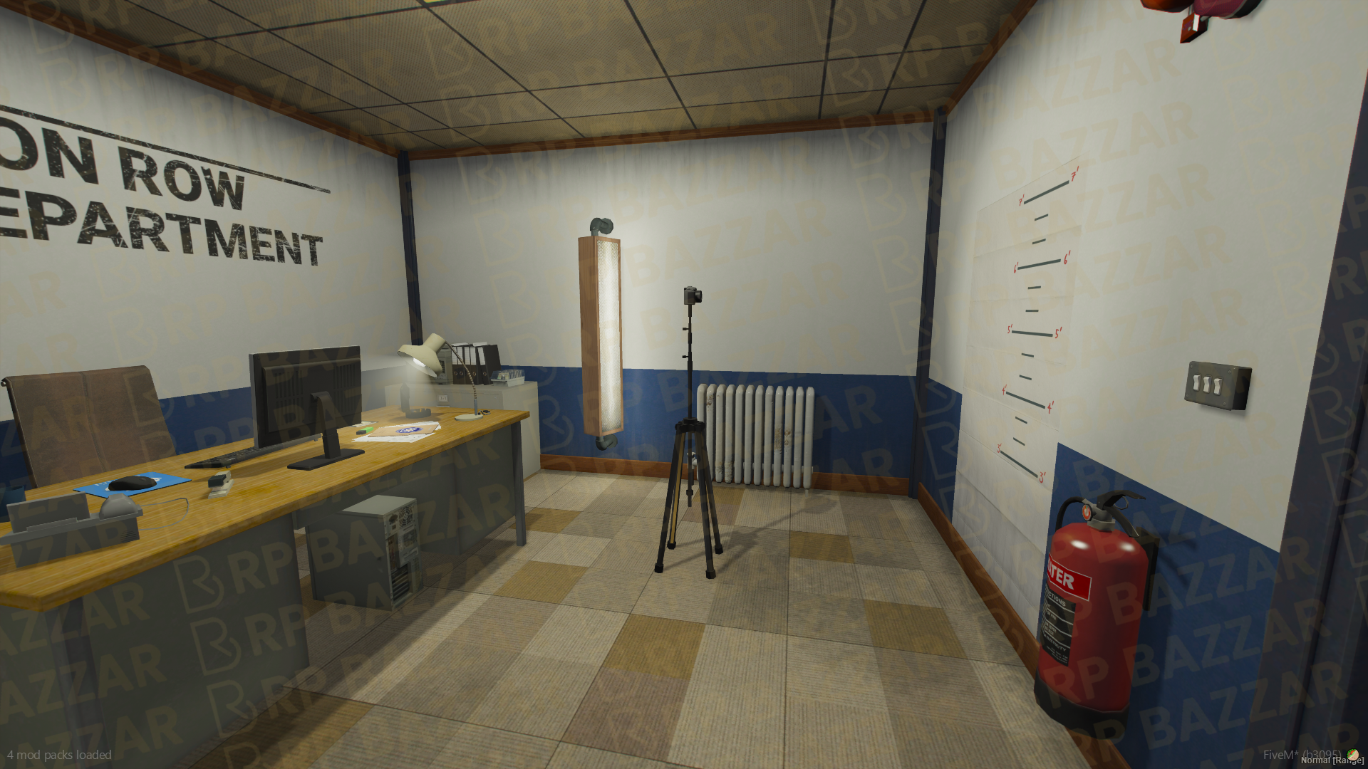 Sheriff Police Station FiveM MLO — GTA RP Interior — ESX QB QBOX — RPBazzar