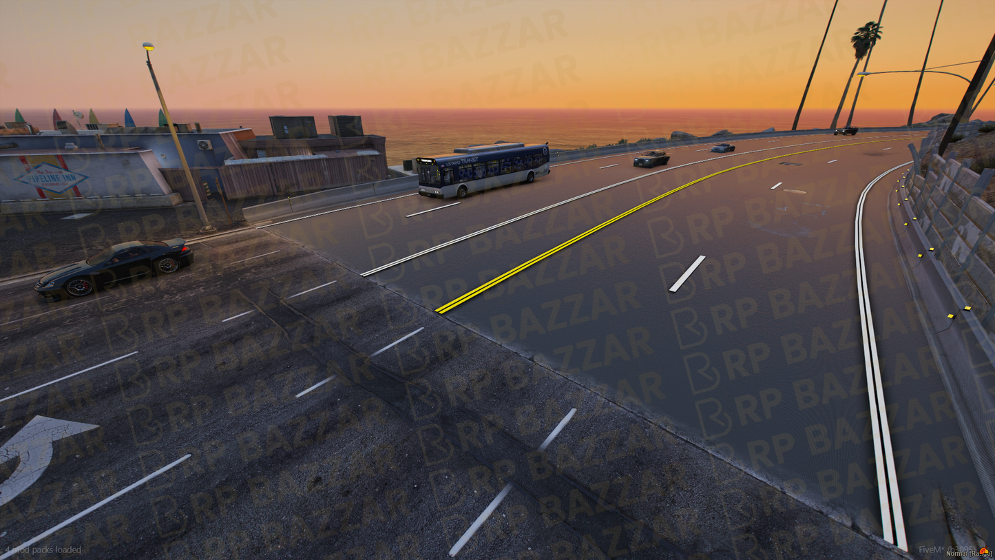 Downtown Road FiveM MLO — GTA RP Road Map — ESX QB QBOX — RPBazzar